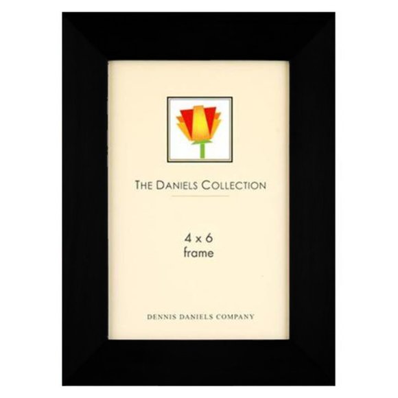 Dennis Daniels 4"x6" Ebony (Black) W48 Thick Wood Photo Frame #W4804E New in Box - Picture 1 of 3